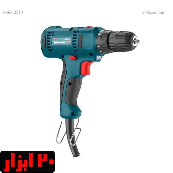 دریل پیچ گوشتی برقی 10 میلیمتری 230 وات فلزی 2510 رونیکس — تصویر ۳