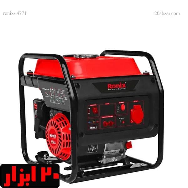 ژنراتور اینورتر کامپکت بنزینی 4500 وات رونیکس مدل RH-4771 — تصویر ۲