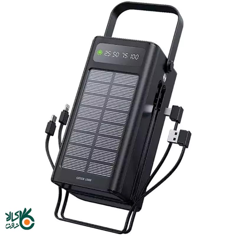 پاوربانک خورشیدی گرین لاین 100000 میلیآمپر مدل Solar x