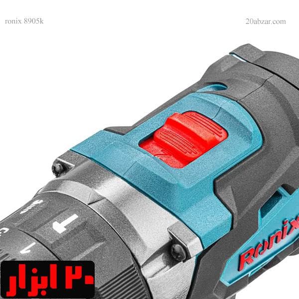 دریل چکشی شارژی دو باتری 20 ولت 13 میلیمتری رونیکس مدل 8905k با کیف BMC — تصویر ۷