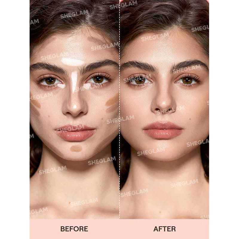 قلم صورت چندکاره شیگلم مدل MULTI-GLAM رنگ TAN — تصویر ۲