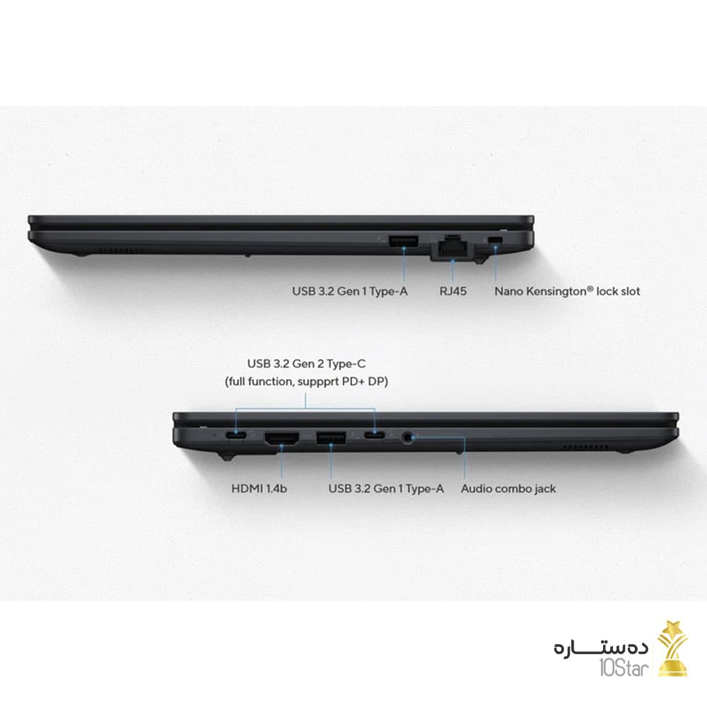 لپ تاپ ایسوس ExpertBook B1503CVA پردازنده i7 ظرفیت ۵۱۲ گیگابایت رم ۸ گیگابایت سایز ۱۵.۶ اینچ — تصویر ۵