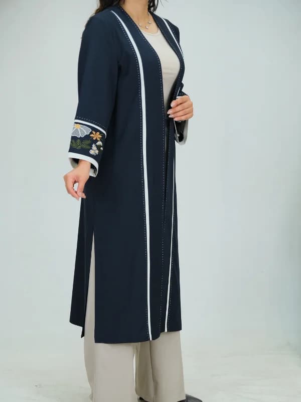 مانتو بزیاق آستین گلدوزی مدل 10580