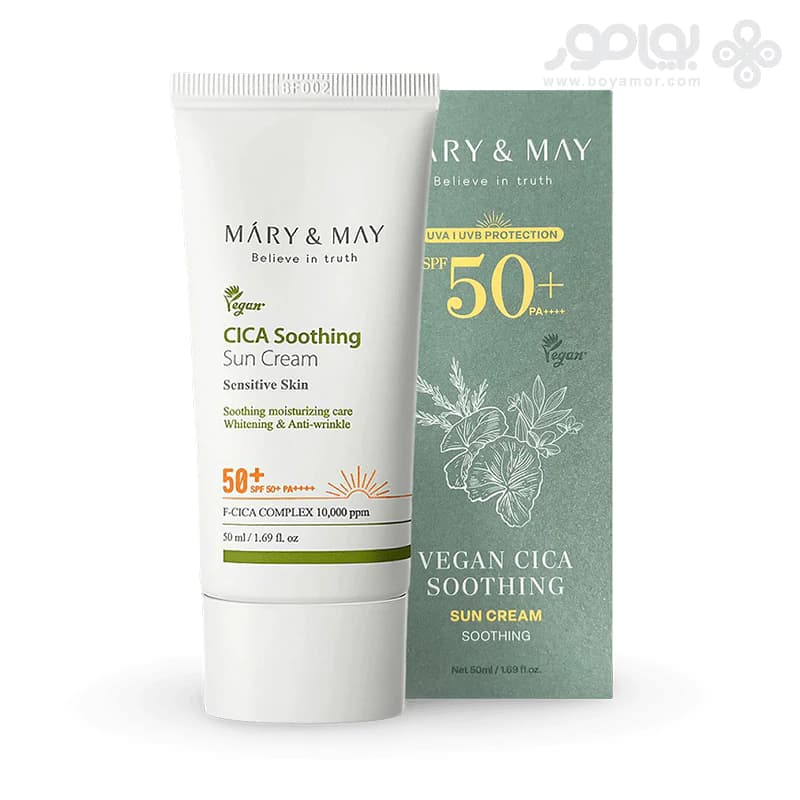 ضد آفتاب تسکین دهنده مری اند می CICA SOOTHING حاوی +SPF50 — تصویر ۲