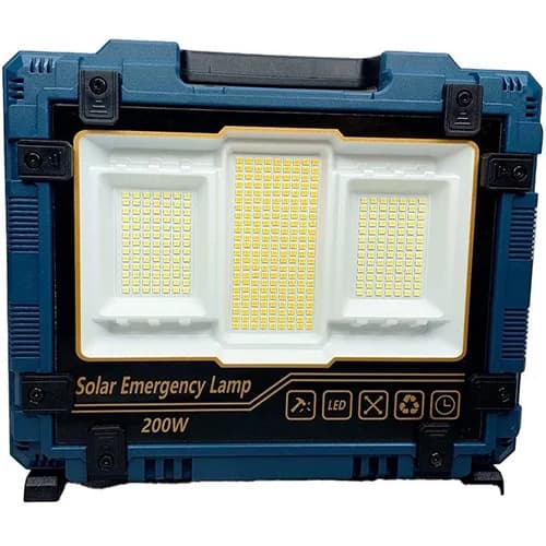 پروژکتور شارژی خورشیدی 200 وات مدل W8121-1 — تصویر ۵