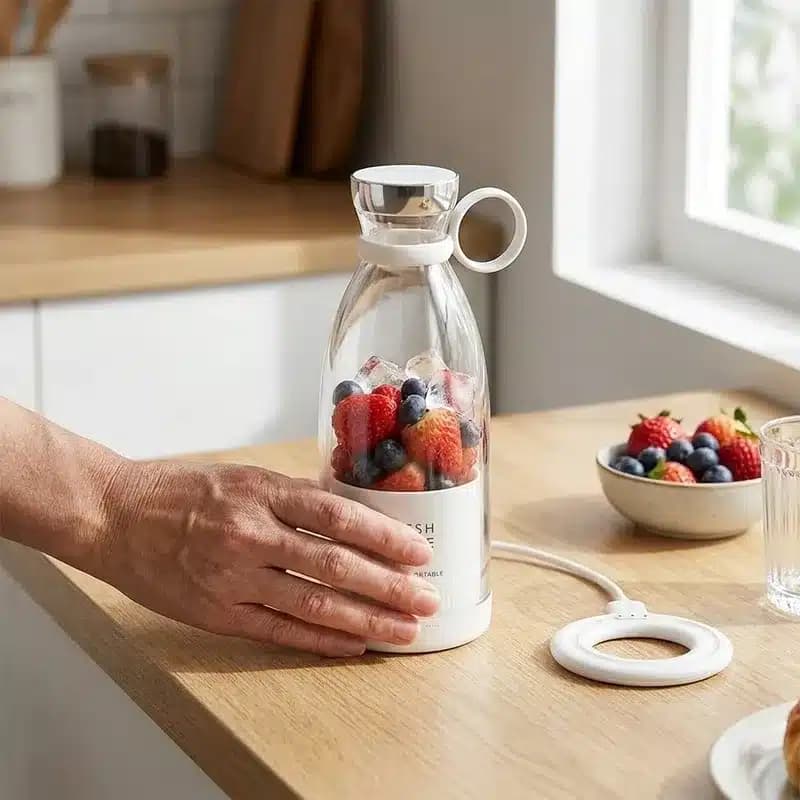 شیکر شارژی مدل FRESH JUICE گنجایش 350 میلی لیتر — تصویر ۶