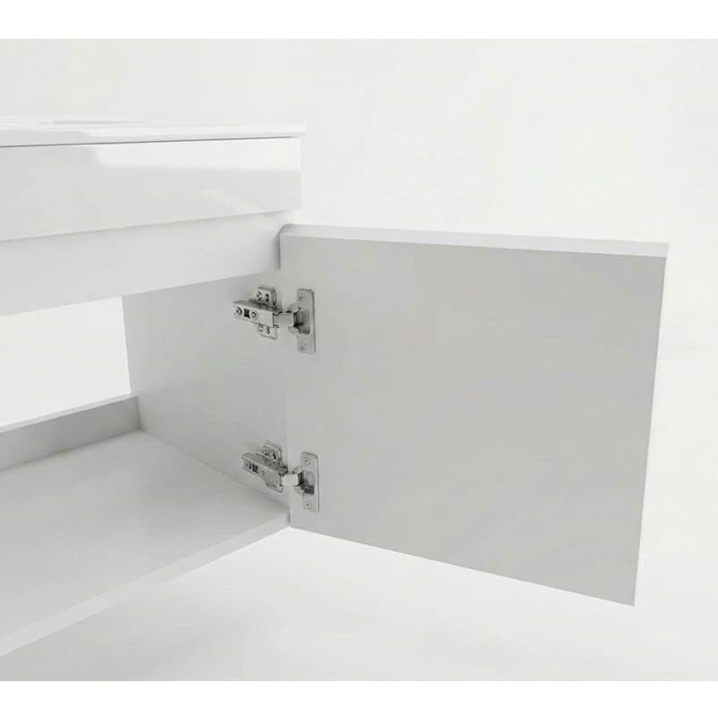 ست کابینت و روشویی دیواری دلفین مدل Flat-6040 | سفید | گارانتی اصالت و سلامت فیزیکی کالا — تصویر ۴