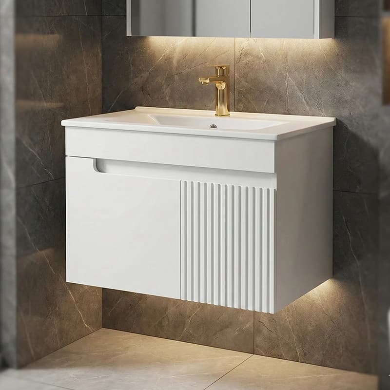 ست کابینت و روشویی دیواری دلفین مدل Flat-6040 | سفید | گارانتی اصالت و سلامت فیزیکی کالا — تصویر ۷