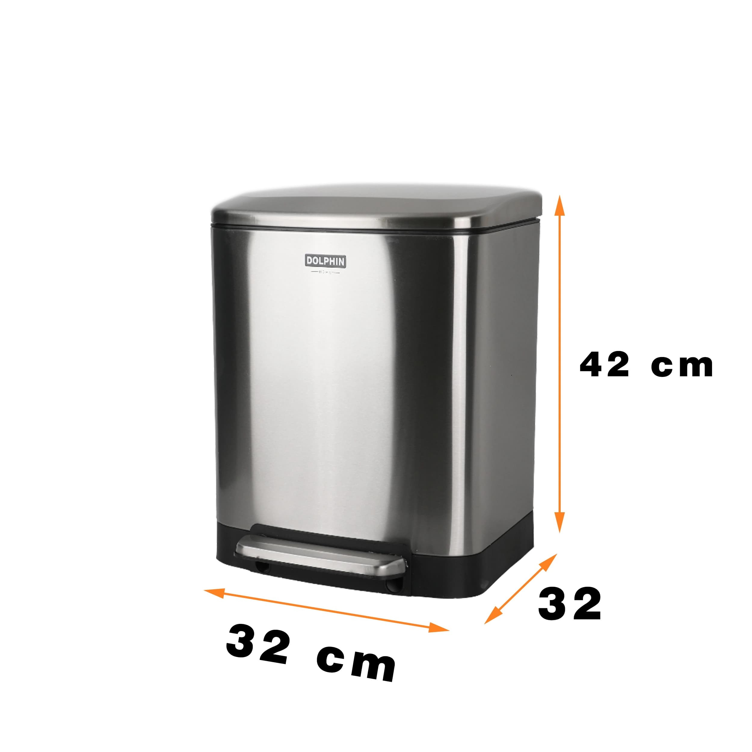 سطل زباله پدالی دلفین مدل 20 لیتر کد Ev-240 — تصویر ۲