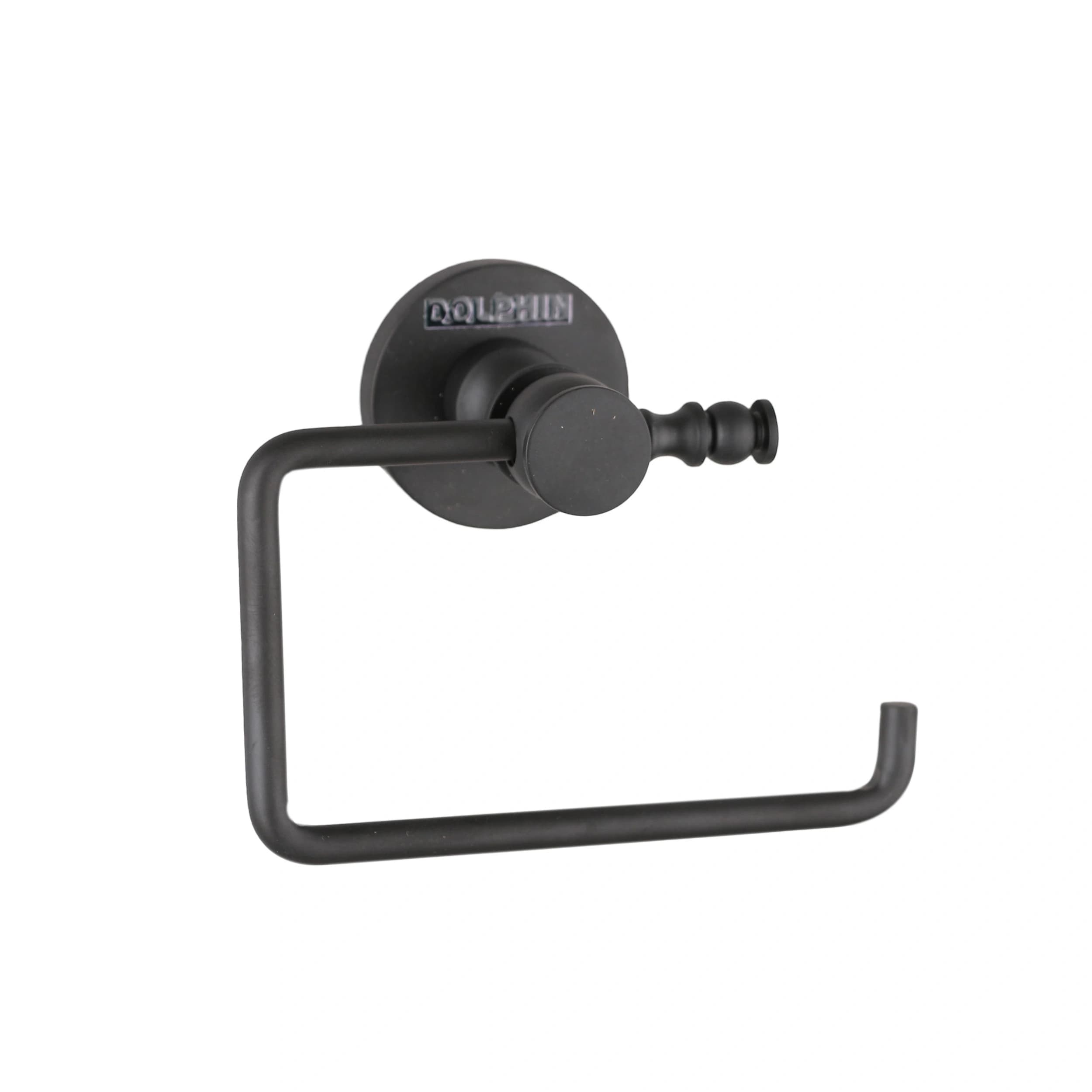پایه رول دستمال کاغذی دلفین مدل بدون درب کد JX-BL | مشکی |