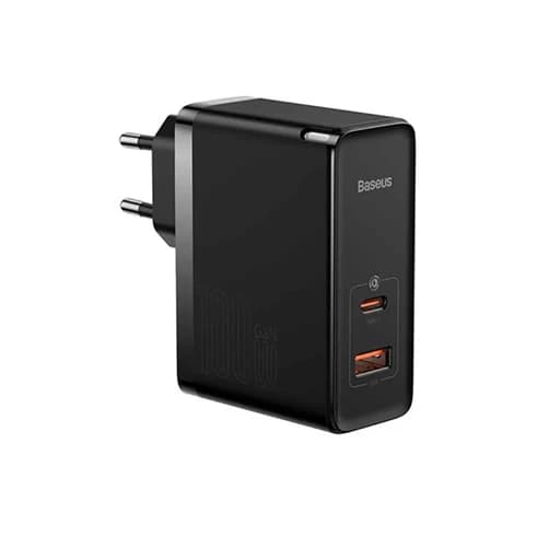 شارژر دیواری 100وات Baseus GaN5 Pro Fast Charger C+U CCGP090 با گارانتی 24 ماهه شرکتی