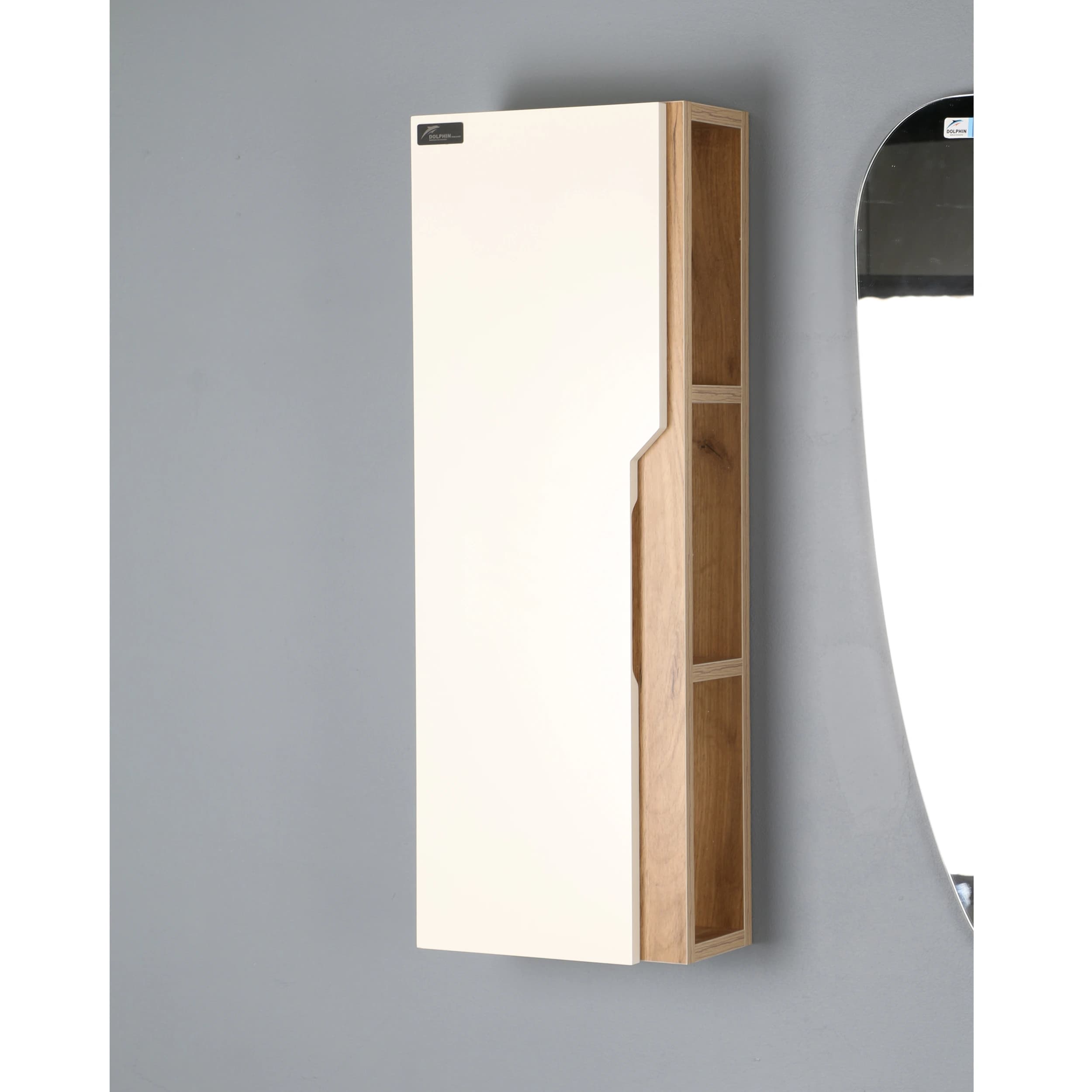ست کابینت و روشویی دلفین مدل R24-gr به همراه آینه و باکس — تصویر ۳