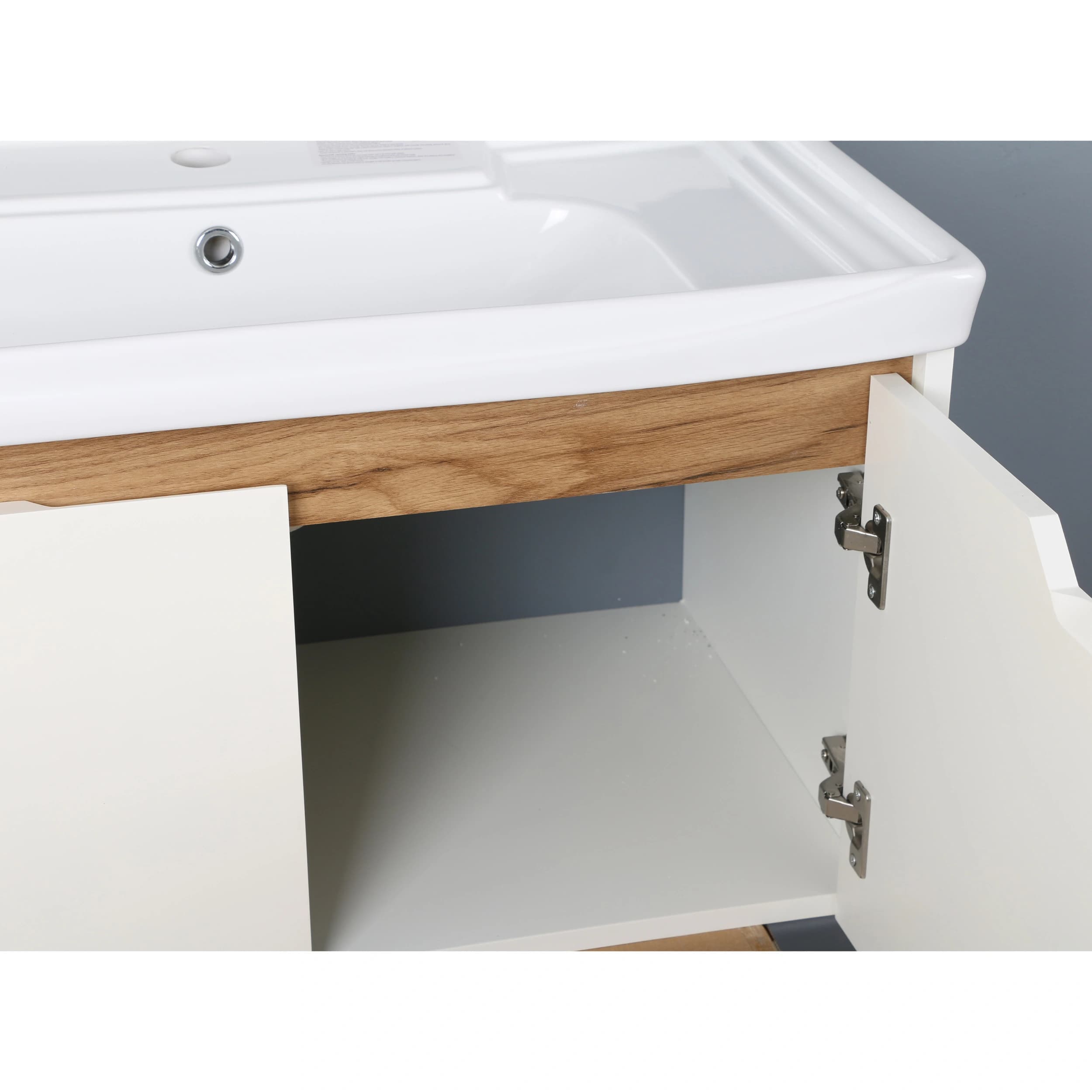 ست کابینت و روشویی دلفین مدل R24-gr به همراه آینه و باکس — تصویر ۷