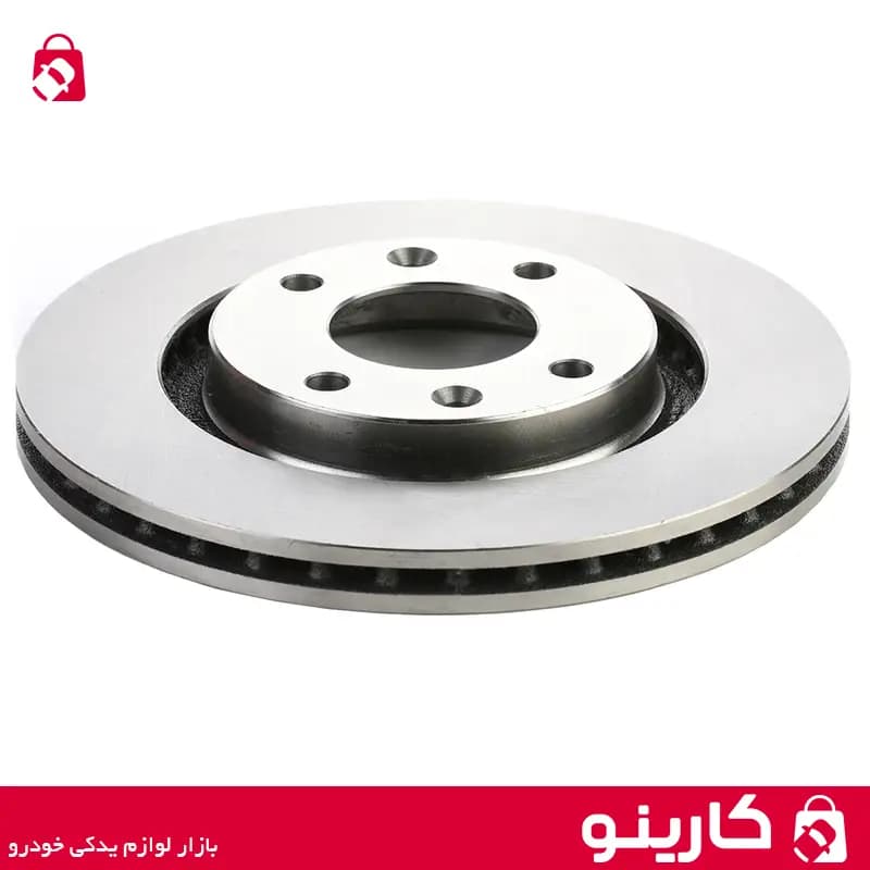 دیسک چرخ جلو 206 تیپ 5 عظام ezam بسته 2 عددی — تصویر ۲