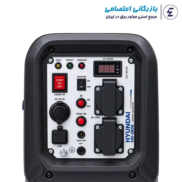موتور برق اینورتر ۳.۵ کیلووات هیوندای مدل HG-3808 — تصویر ۲