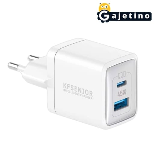 شارژر دیواری ۴۵ وات کی اف سنیور مدل KF Senior TH-246 45W | گجتینو — تصویر ۲