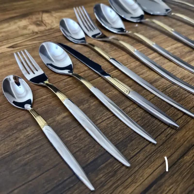 سرویس قاشق و چنگال ۲۴ نفره یونیک ۱۲۰ پارچه — تصویر ۴
