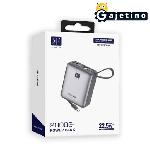 پاوربانک سوپر فست شارژ کی اف سنیور 20000mAh مدل KF senior PW-685 با 6 ماه گارانتی تعویض| گجتینو — تصویر ۲