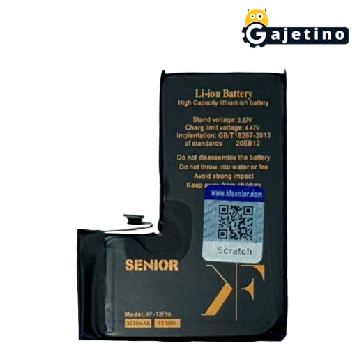 باتری آیفون 13 پرو کی اف سنیور KF Senior iPhone 13 Pro Battery همراه 6 ماه گارانتی تعویض | گجتینو — تصویر ۲