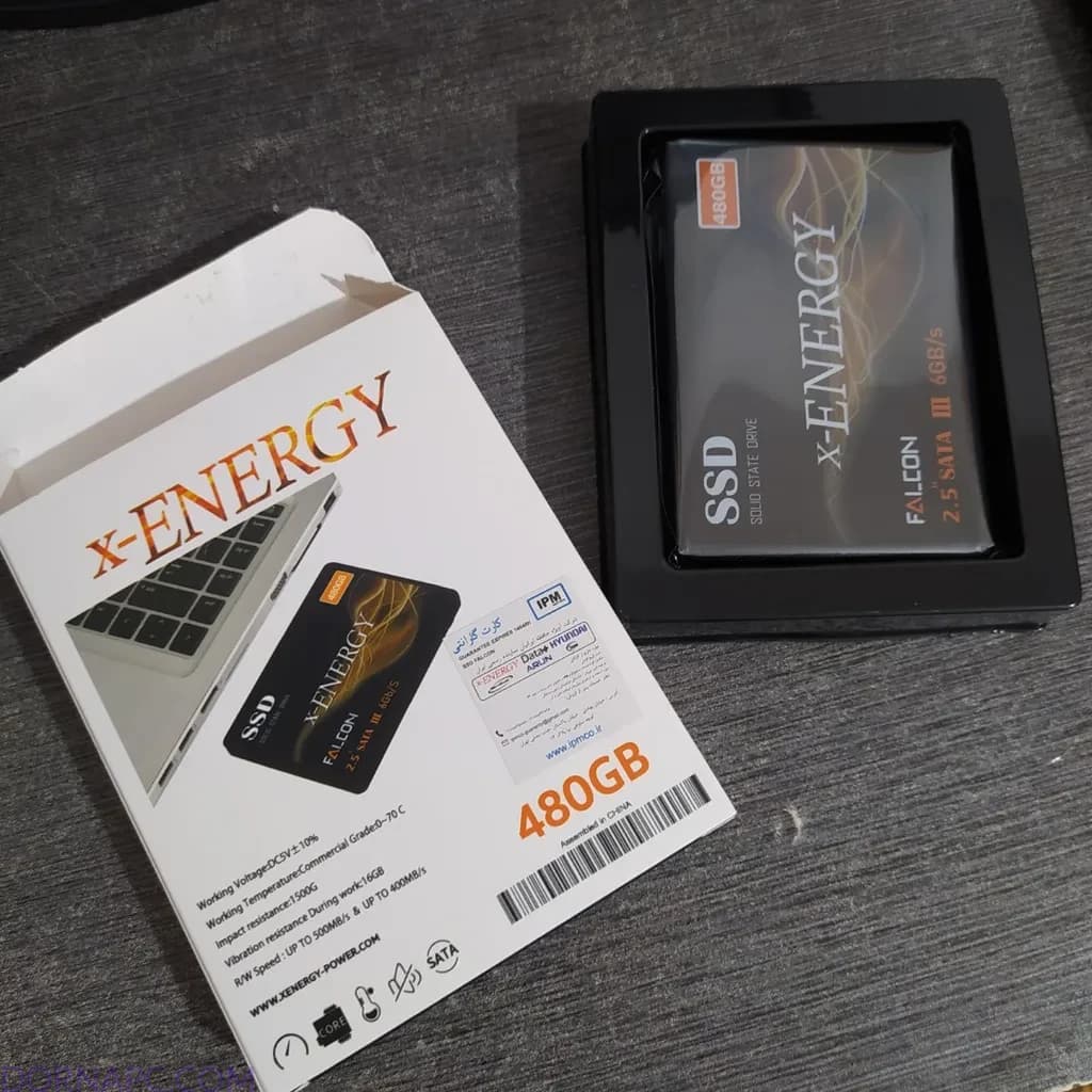 هارد SSD اینترنال ایکس انرژی X-ENERGY FALCON 480GB SATA III | سرعت بالا و دوام عالی — تصویر ۲