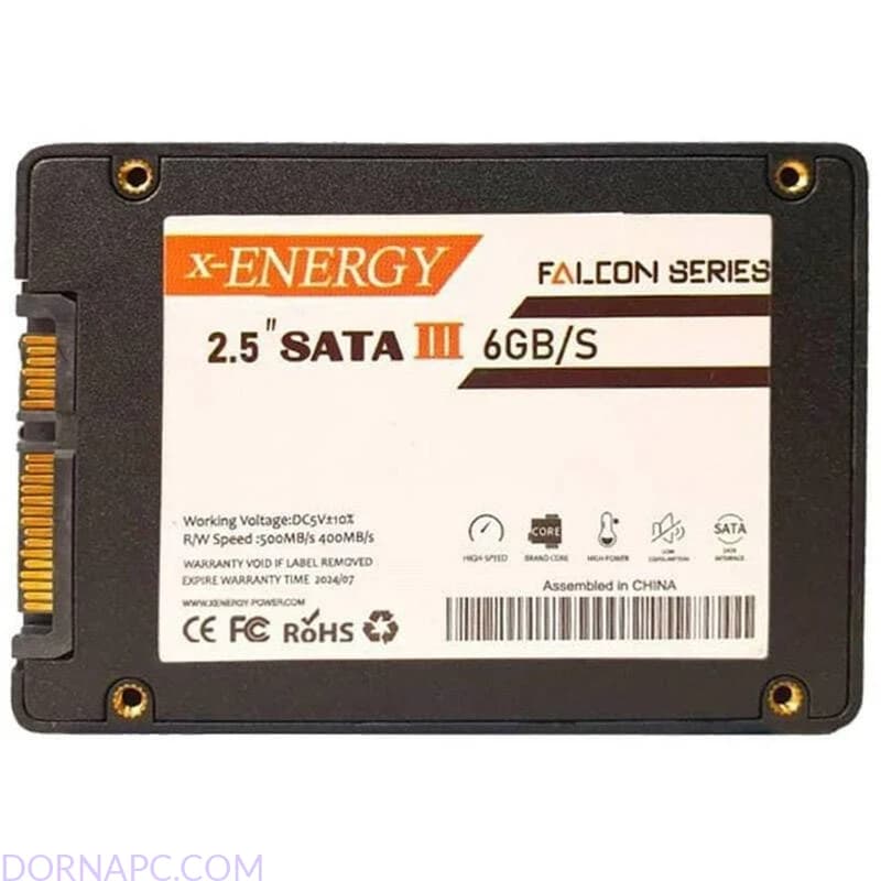 هارد SSD اینترنال ایکس انرژی X-ENERGY FALCON 480GB SATA III | سرعت بالا و دوام عالی — تصویر ۳