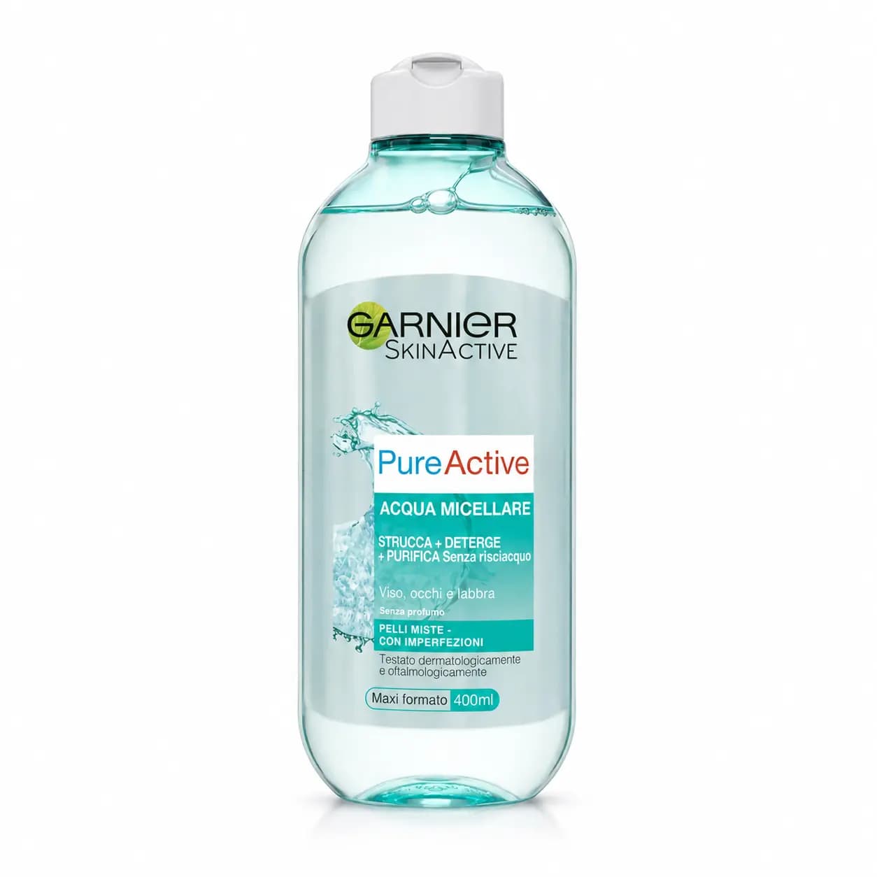 میسلار واتر پوست مختلط و مستعد جوش مدل پیور اکتیو Pure Active حجم ۴۰۰ میل بدون رایحه