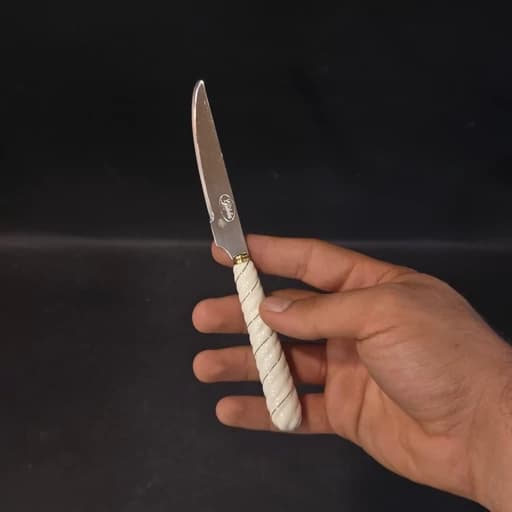 کارد تک دسته سرامیکی گیلدا پیچ طلایی بسته 12 عددی — تصویر ۵