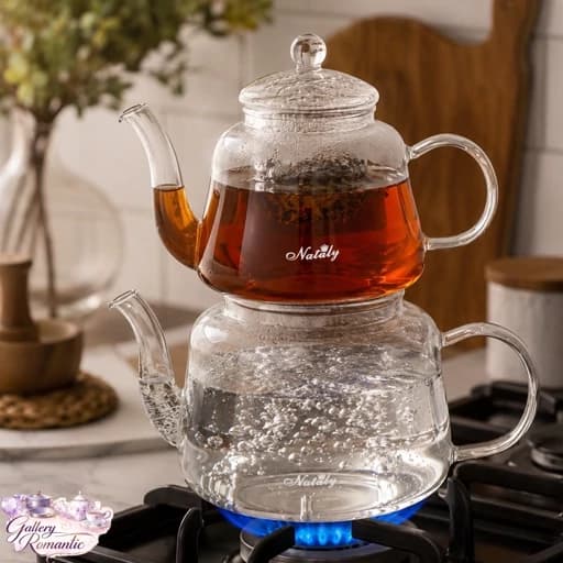 کتری و قوری پیرکس ناتالی شعله مستقیم وارداتی