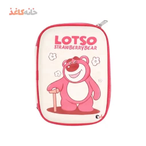 جامدادی کتابی طرح خرس صورتی
