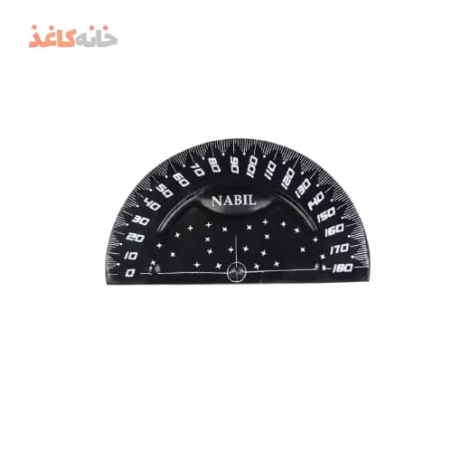 ست 3 تیکه خط کش گونیا نقاله مشکی نابیل — تصویر ۳