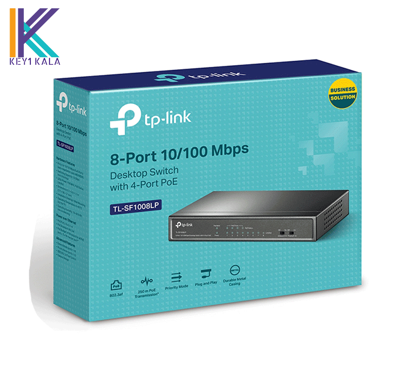 سوئیچ رومیزی 8 پورت تی پی لینک TP-Link TL-SF1008LP — تصویر ۴