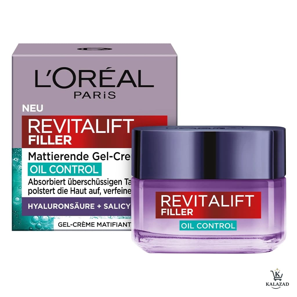 کرم ضد چروک لورآل Revitalift Filler Oil Control حجم 50 میل