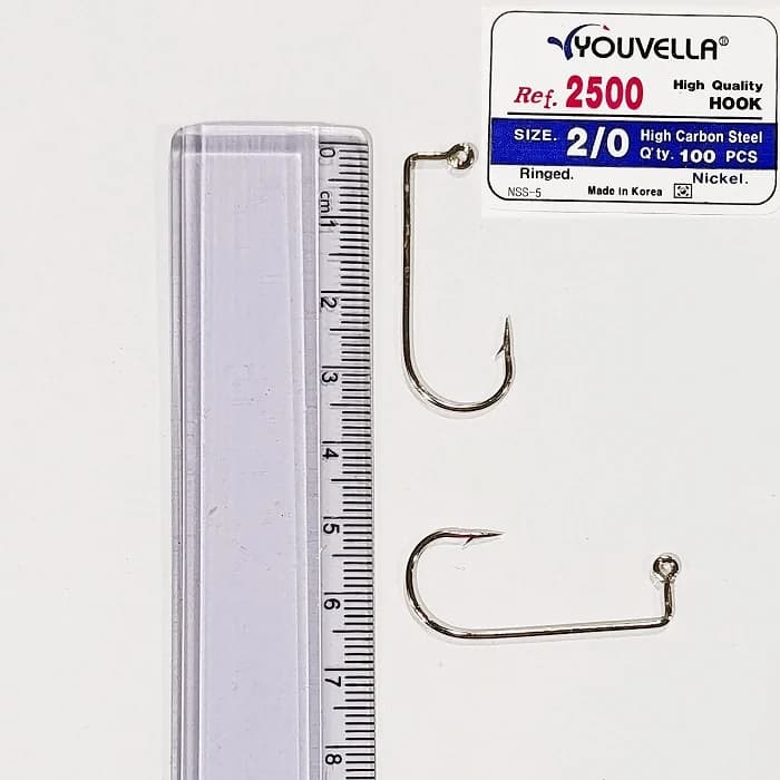 قلاب جیگ YOULA 2500 (بسته 100 عددی) سایز 1/0 و 2/0 — تصویر ۴