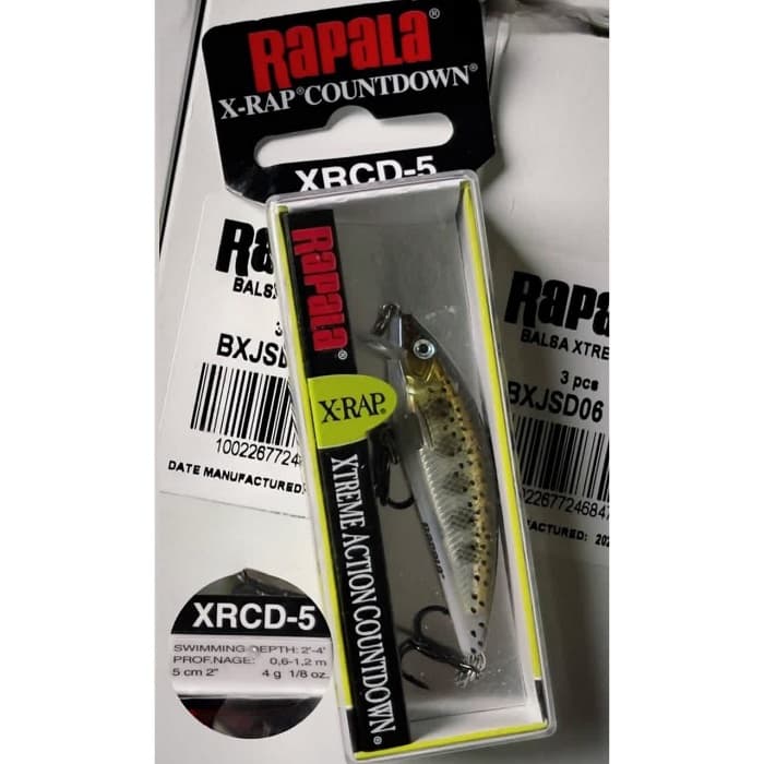 لور اسپین راپالا (5cm-4g) مدل Rapala X-Rap Countdown XRCD-5 — تصویر ۲