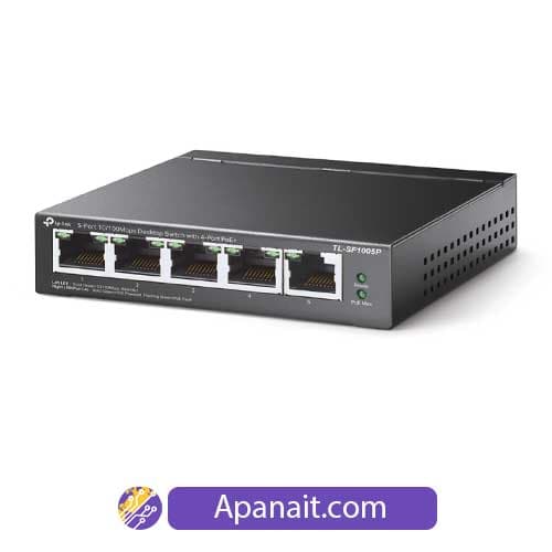 سوئیچ ۵ پورت تی پی-لینک مدل TL-SF1005P با ۴ پورت POE — تصویر ۵