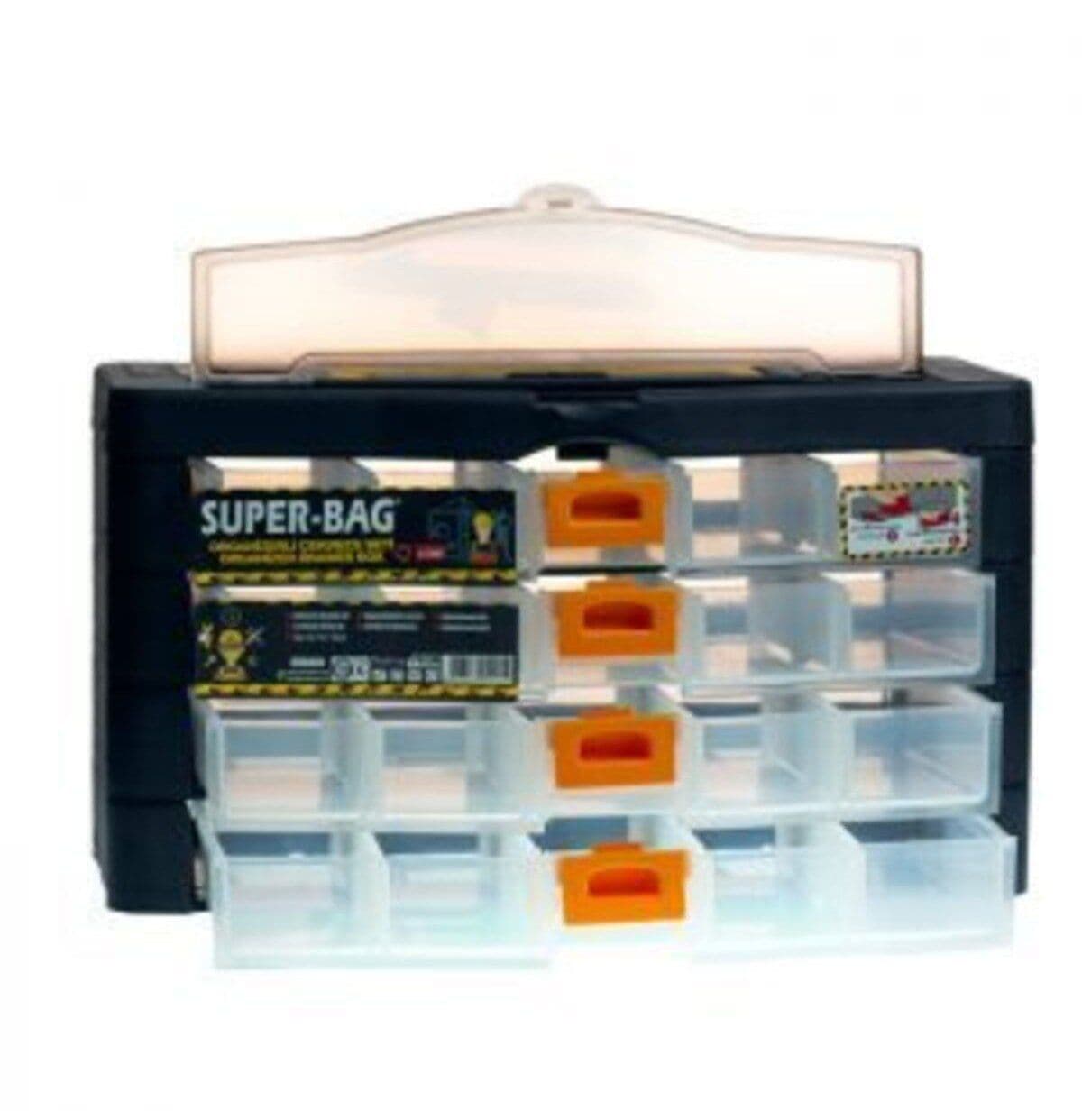 جعبه ویترین قلاب و ابزار مدل ASR-2058 سوپربگ (Superbag) ترکیه — تصویر ۲