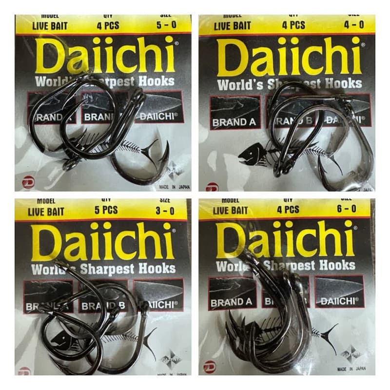 قلاب آب شوری تخصصی طعمه زنده Daiichi Live Bait Hook — تصویر ۲