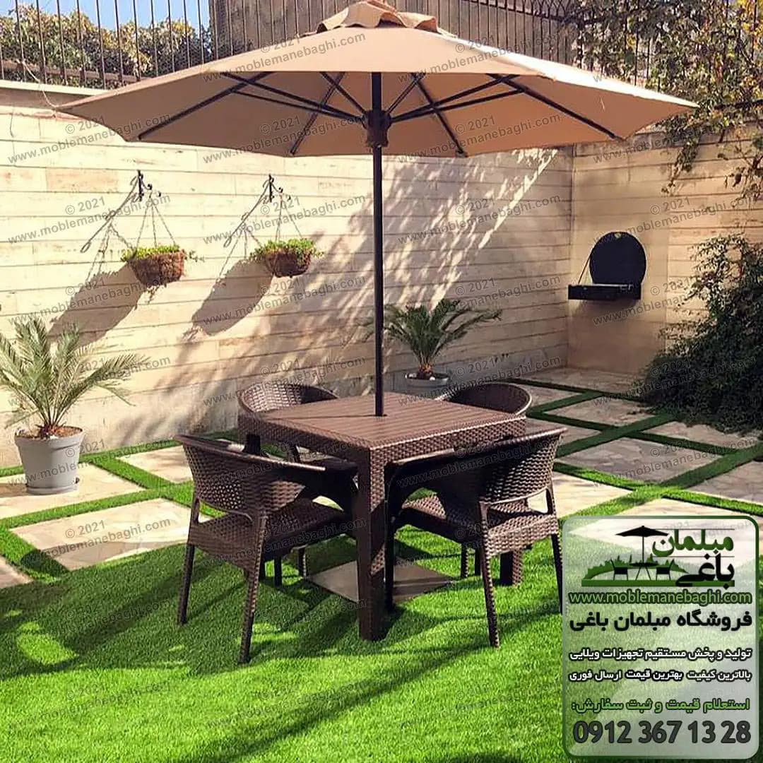 چتر پایه وسط 3 متری