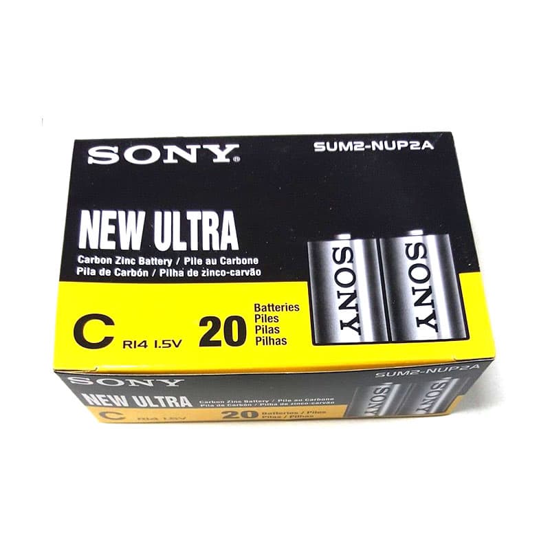 باتری سایز متوسط سونی C 1.5V بسته 2 عددی — تصویر ۳