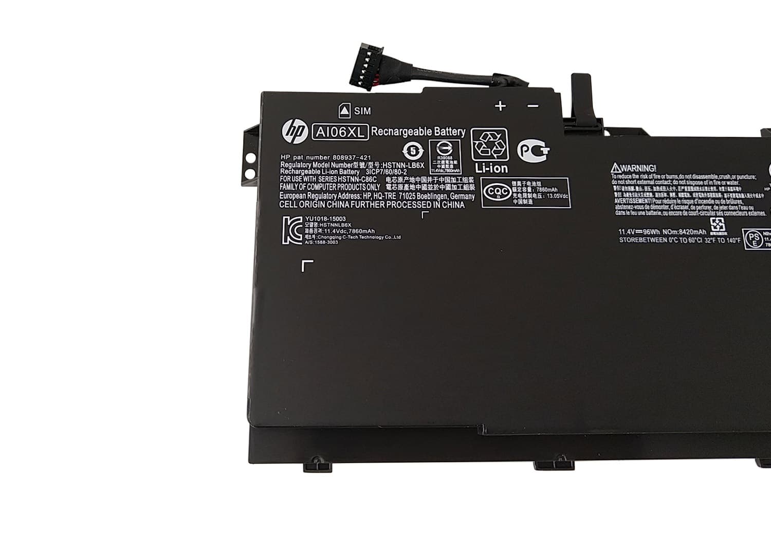 باتری اورجینال لپ تاپ اچ پی HP ZBook 17 G3 AI06XL — تصویر ۶