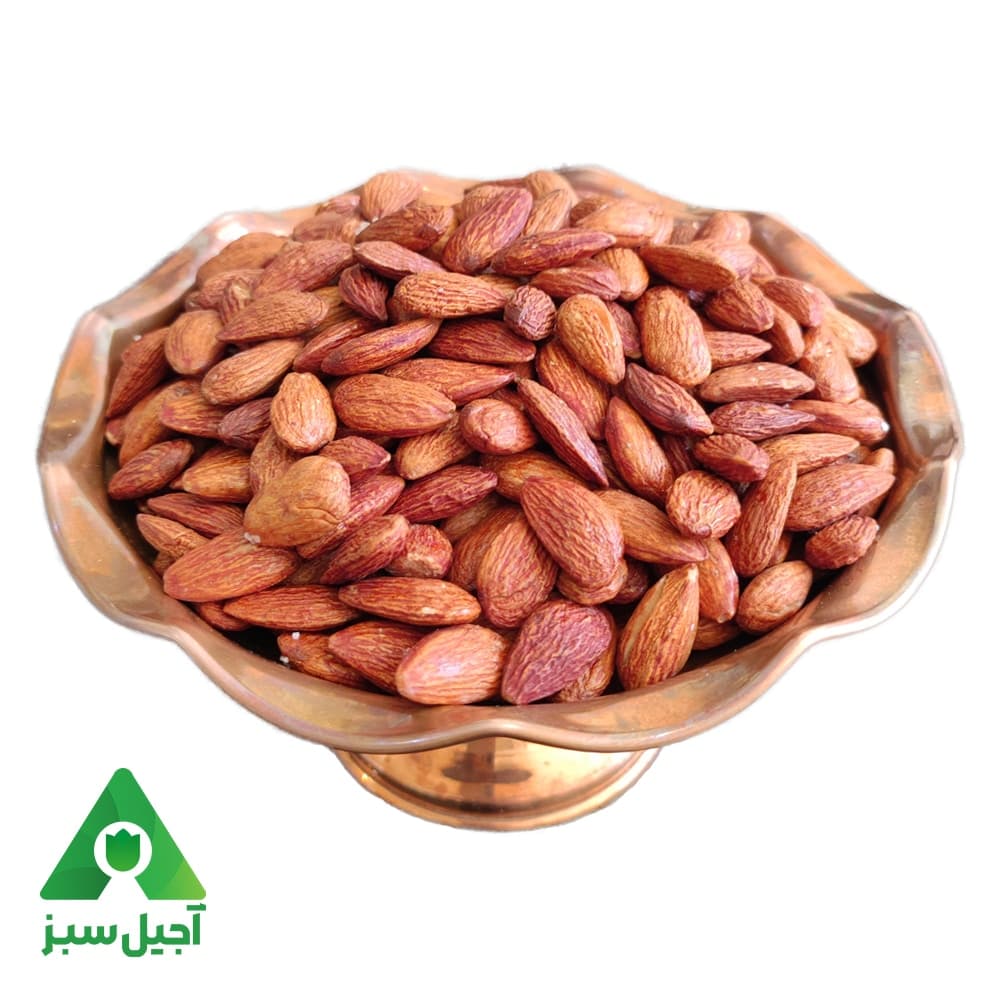 مغز بادام درختی شور شده نمکی لیمویی آجیل سبز