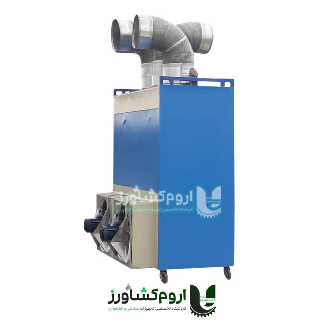 هیتر گلخانه ای 250 هزار کیلو کالری تمام استیل 2 فن