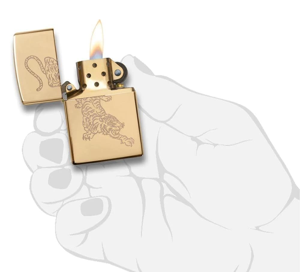 فندک زیپو کد 29884 Zippo Tattoo Tiger — تصویر ۲