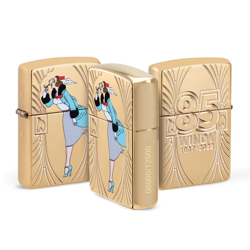 فندک زیپو لیمیتد ادیشن کد 48413 Zippo 85th Anniversary Windy