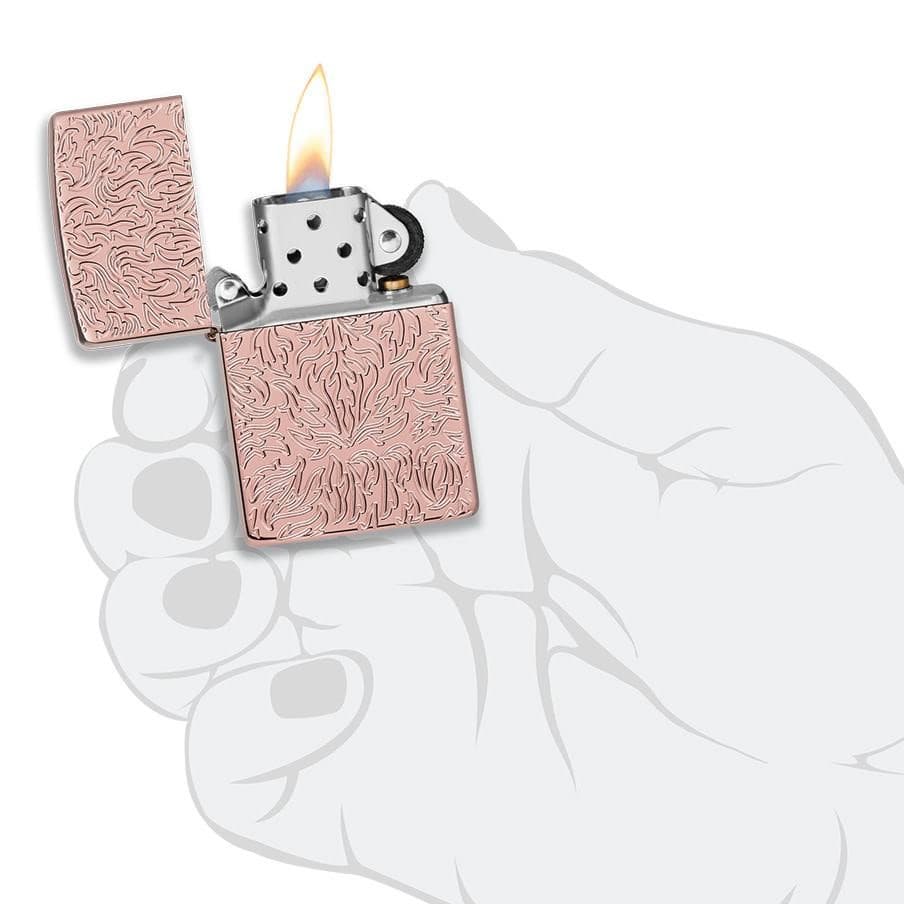 فندک زیپو زرگلد کد 49703 Zippo Armor Carved Design — تصویر ۴