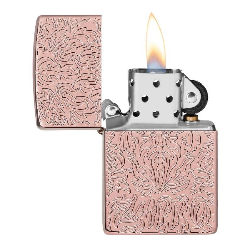 فندک زیپو زرگلد کد 49703 Zippo Armor Carved Design — تصویر ۳