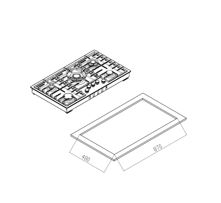 اجاق رومیزی استیل کن مدل پولاریس مولتی استپ (polaris-ms) — تصویر ۵