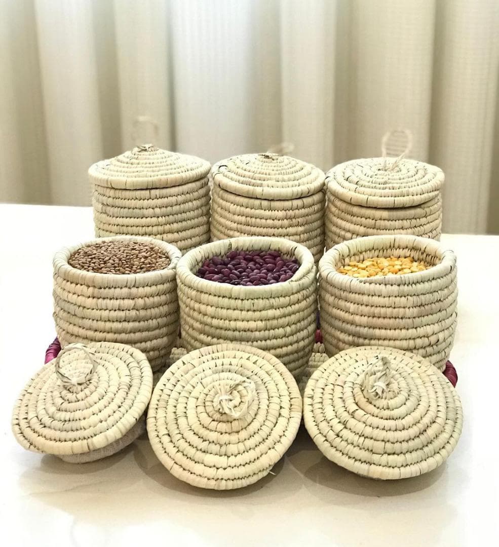 ست 4 تیکه اردو خوری با درب حصیری کد 102353 — تصویر ۲
