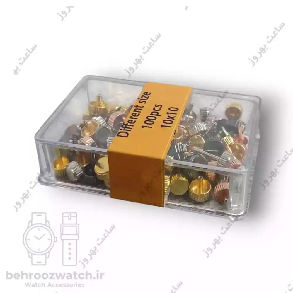 پک سرکوک حرفهای ساعت مچی (سردسته) 100 عددی – تنوع کامل 4 رنگ و 10 سایز