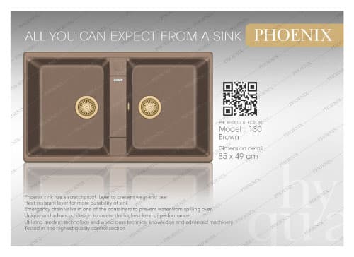 سینک گرانیتی فونیکس (phoenix) مدل 130 — تصویر ۷
